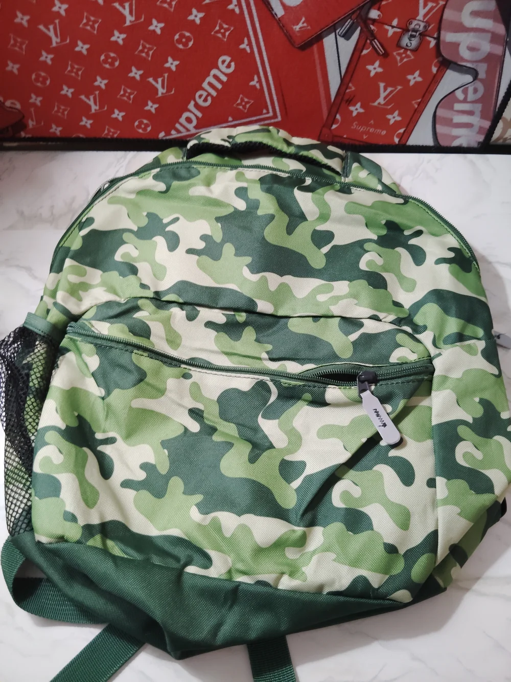 Camouflage Backpack for Kids - Green Camo